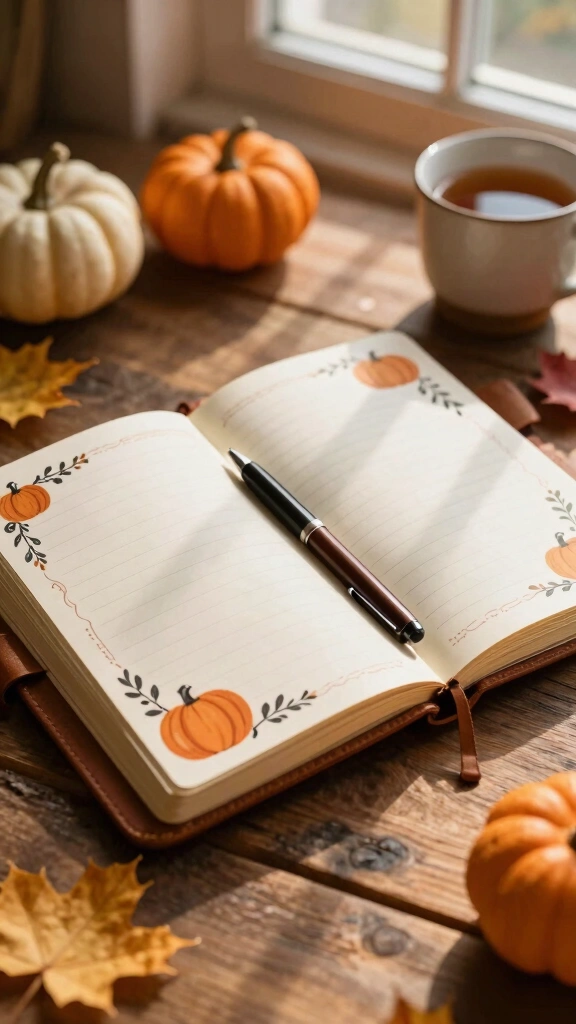 Autumn Blessings Prayer Journal Prompt Sheet