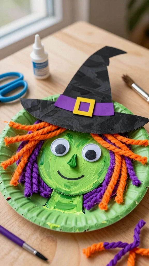 Paper Plate Witch