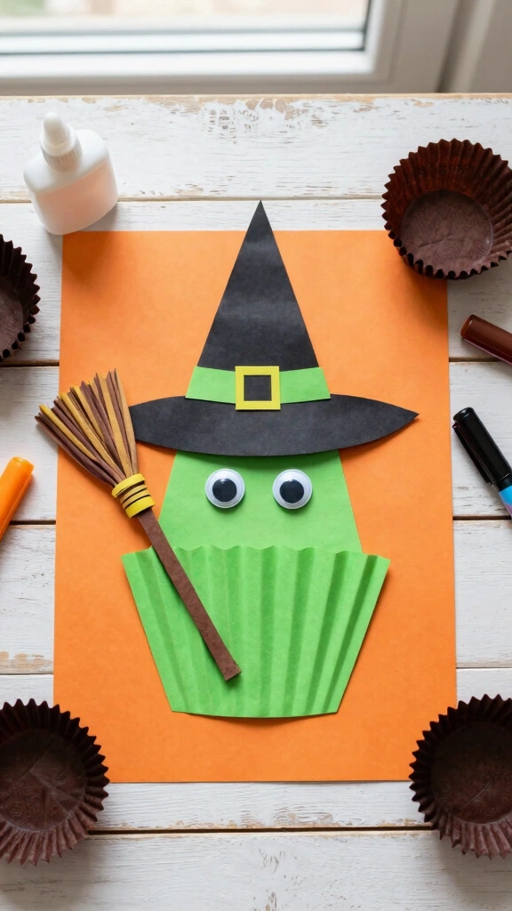 Cupcake Liner Witches