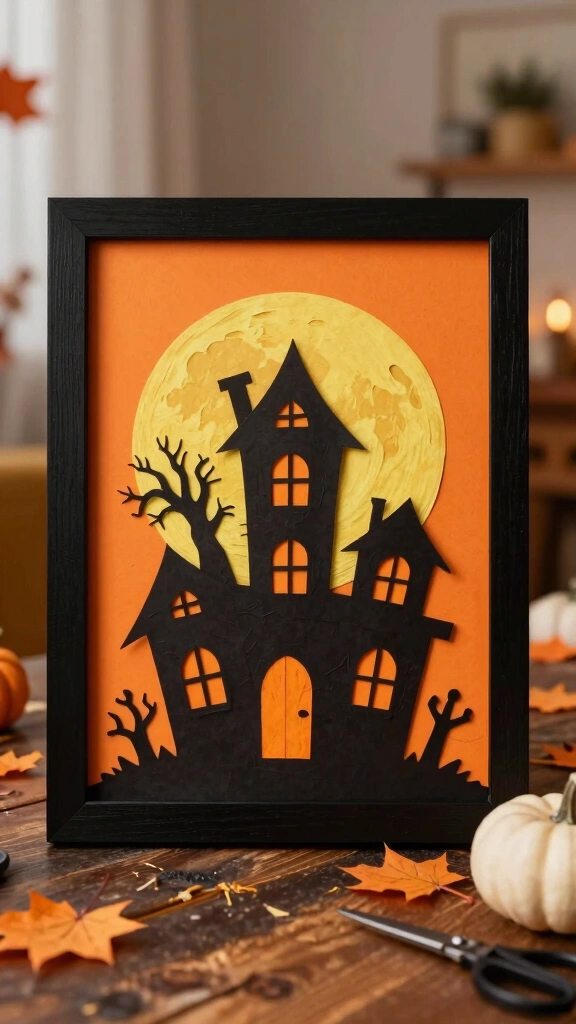 Spooky Silhouette Haunted Houses