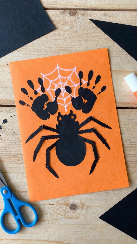 Handprint Spider Cards