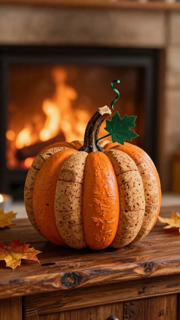 Wine Cork Pumpkins