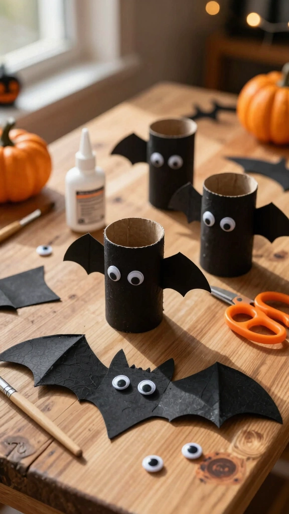 Toilet Paper Roll Bats