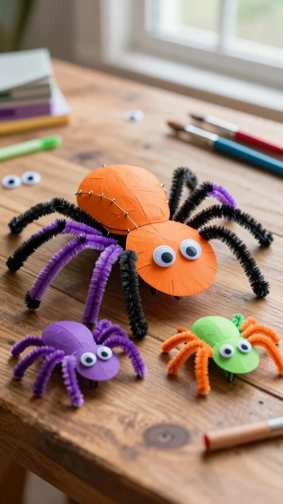 Paper Plate Spiders