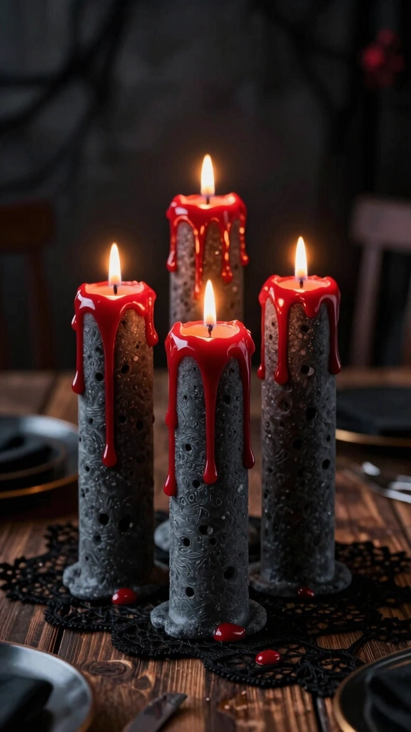 Pool Noodle Bleeding Candles