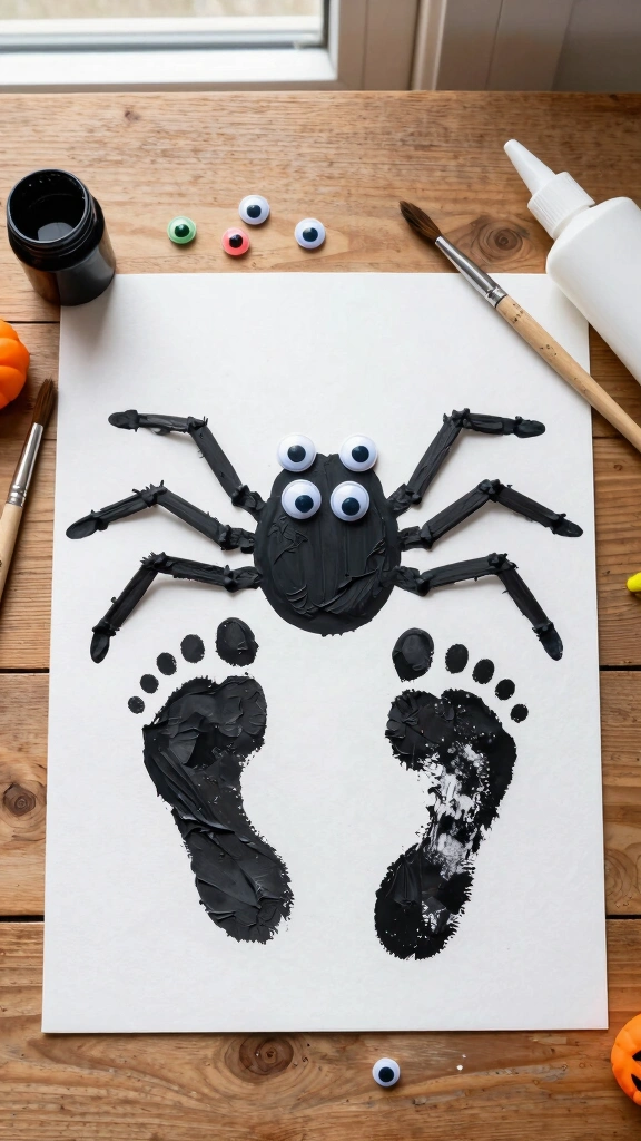 Creepy Crawly Footprint Spiders