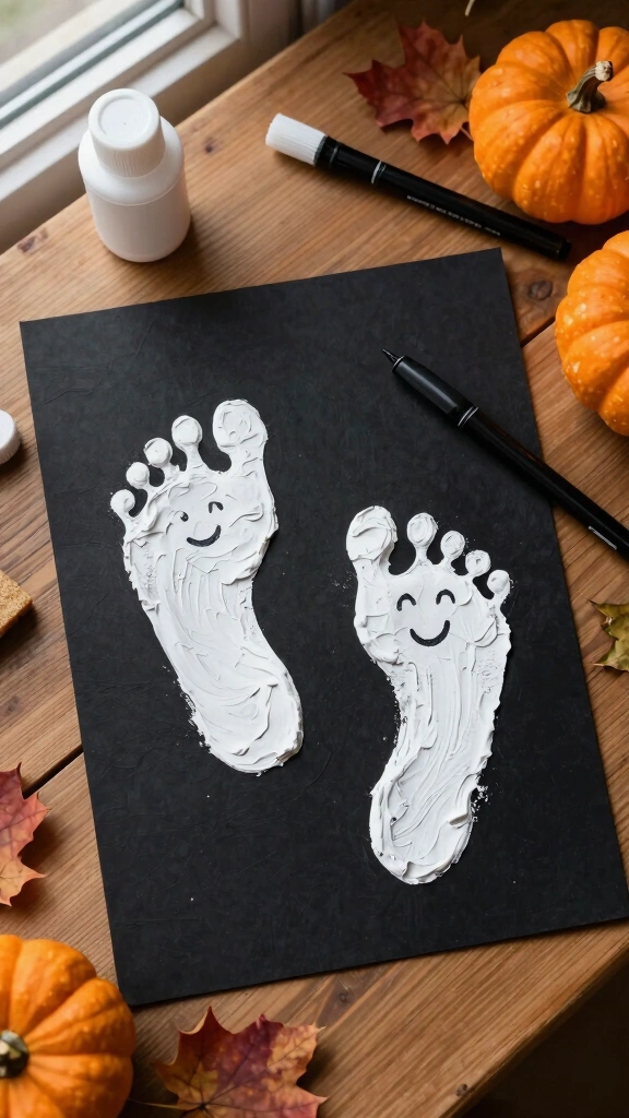 Tiny Footprint Ghost Keepsake