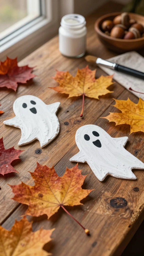 Autumn Leaf Painted Ghosts