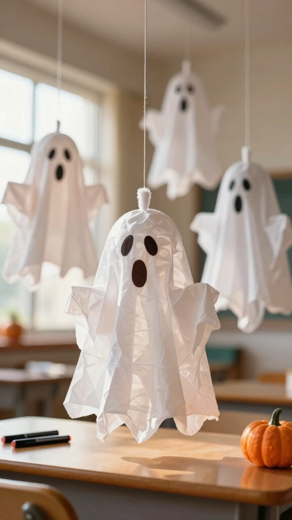 Coffee Filter Floating Ghosts
