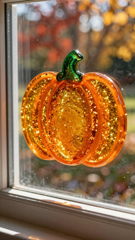 Glitter and Glue Peel-Off Suncatcher