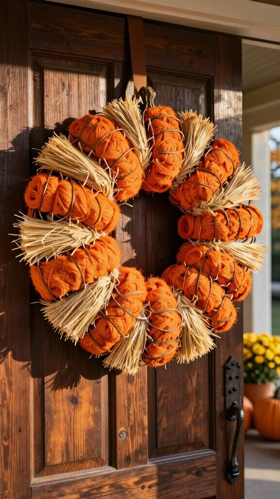 Farmhouse Deco Mesh and Raffia