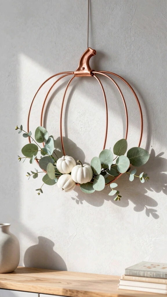 Modern Minimalist Eucalyptus Hoop