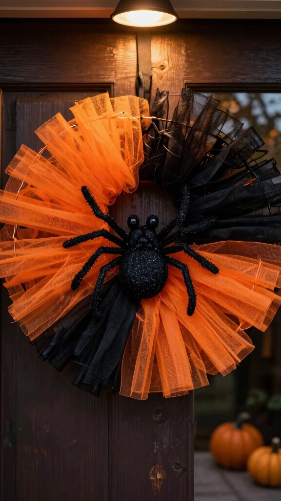 Spooky Halloween Tulle Pumpkin
