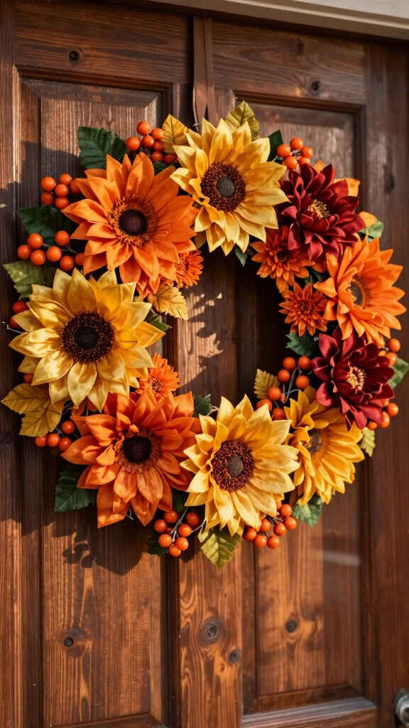 Autumn Berry and Silk Blossom Explosion