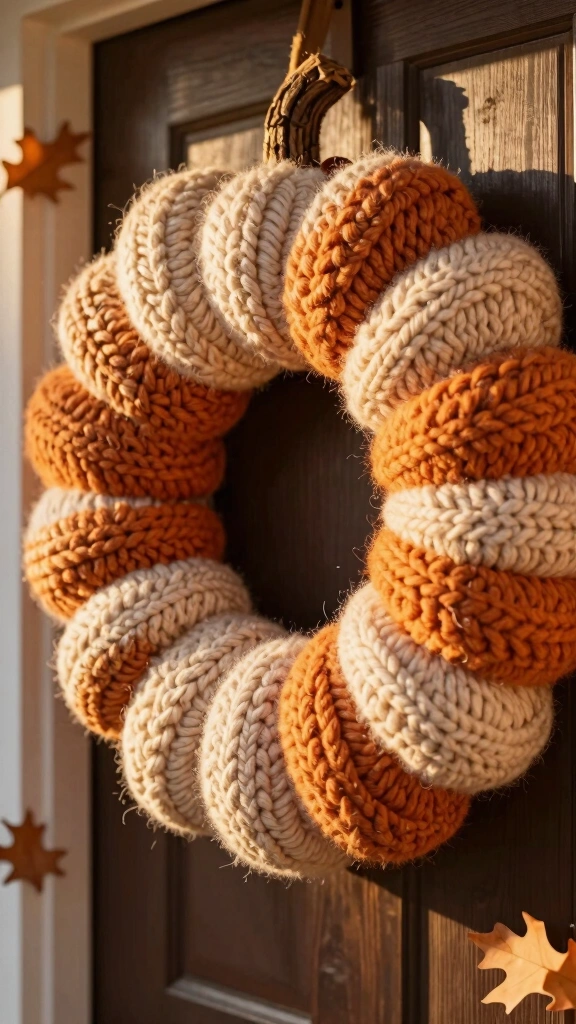 Cozy Chunky Yarn Finger-Knit Pumpkin