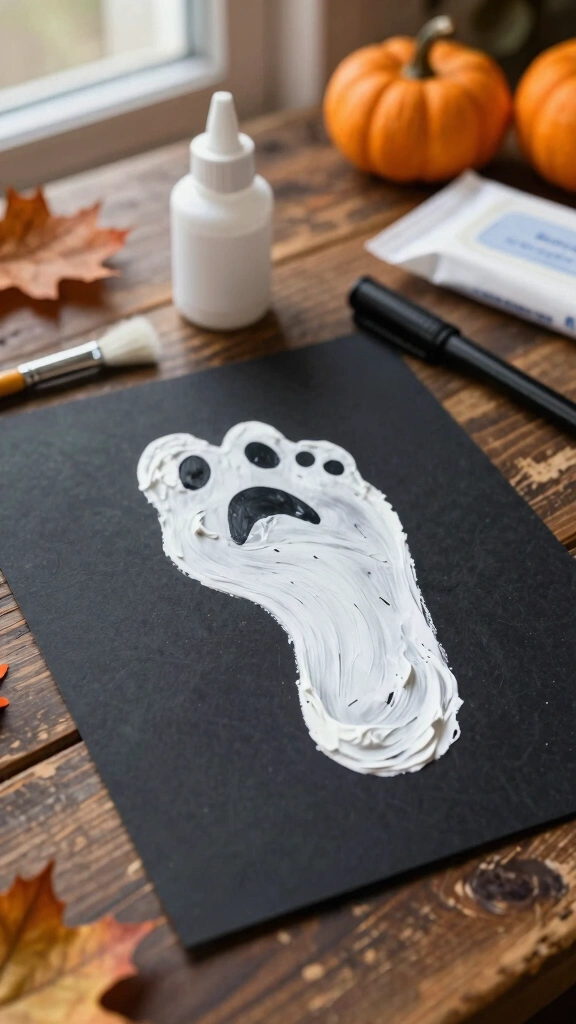 Ghostly Footprint Art