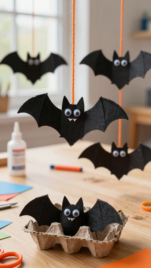 Egg Carton Bats