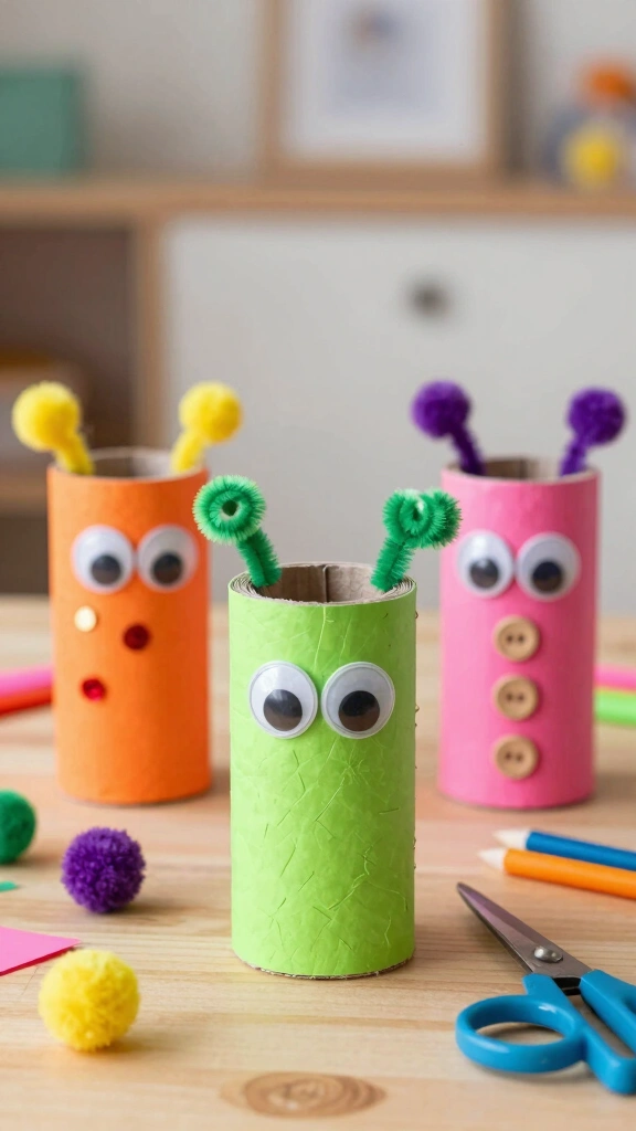 Toilet Paper Roll Monsters