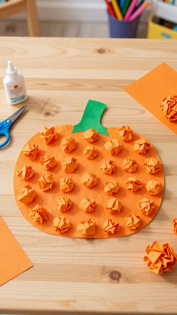 Tissue Paper Pumpkins