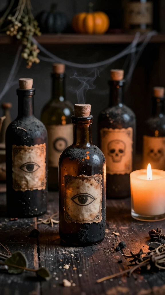 Upcycled Apothecary Potion Bottles