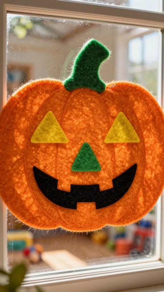Reusable Felt Face Pumpkin Collage