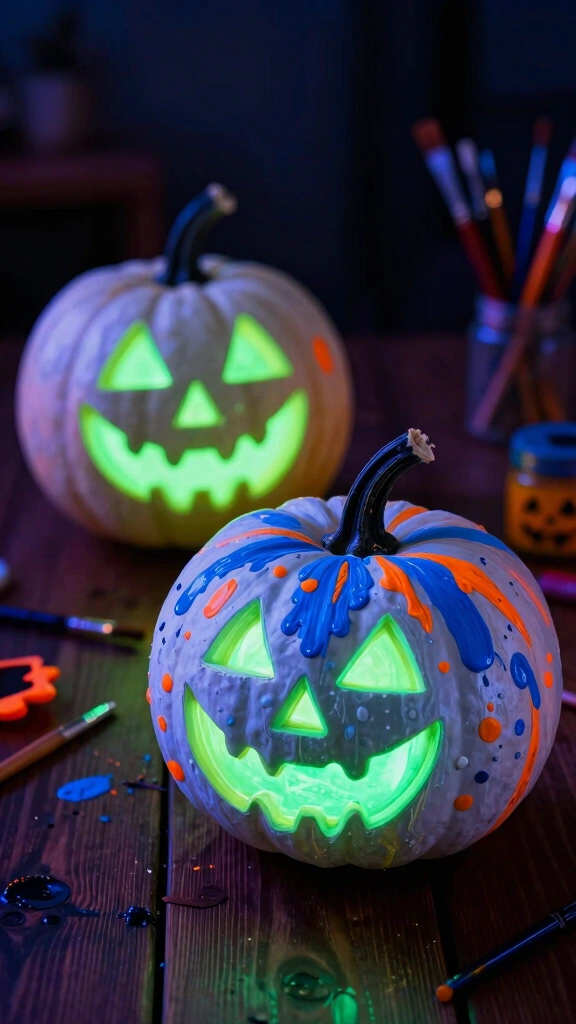 Spooky Glow-in-the-Dark Pumpkins
