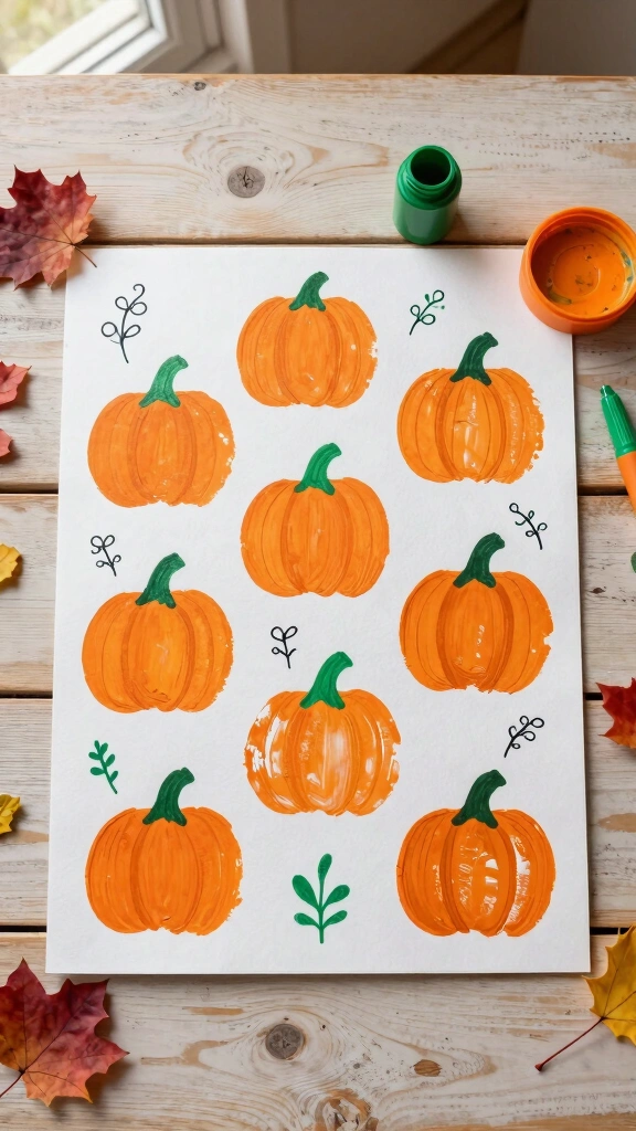 Thumbprint Pumpkin Patch Keepsake