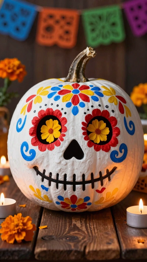 The Classic White Calavera