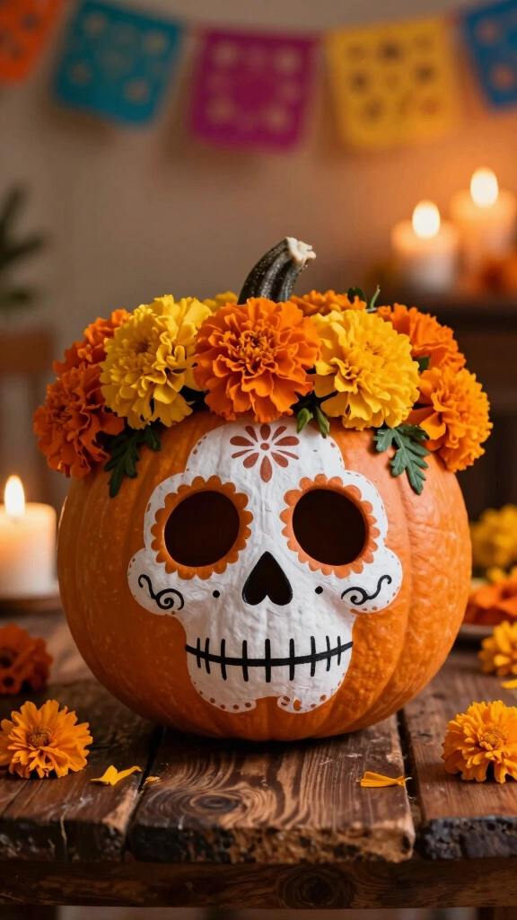 Marigold-Crowned Pumpkin