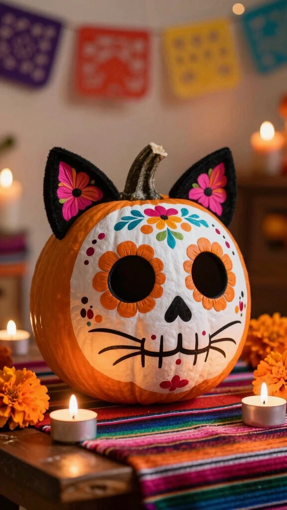 Sugar Skull Cat (Gato Calavera)