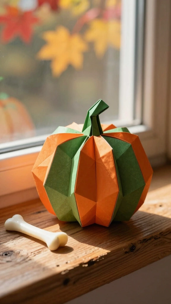 The Classic 3D Origami Pumpkin