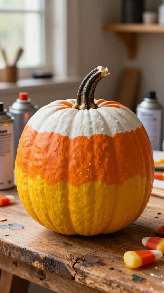 Classic Ombre Painted Pumpkin