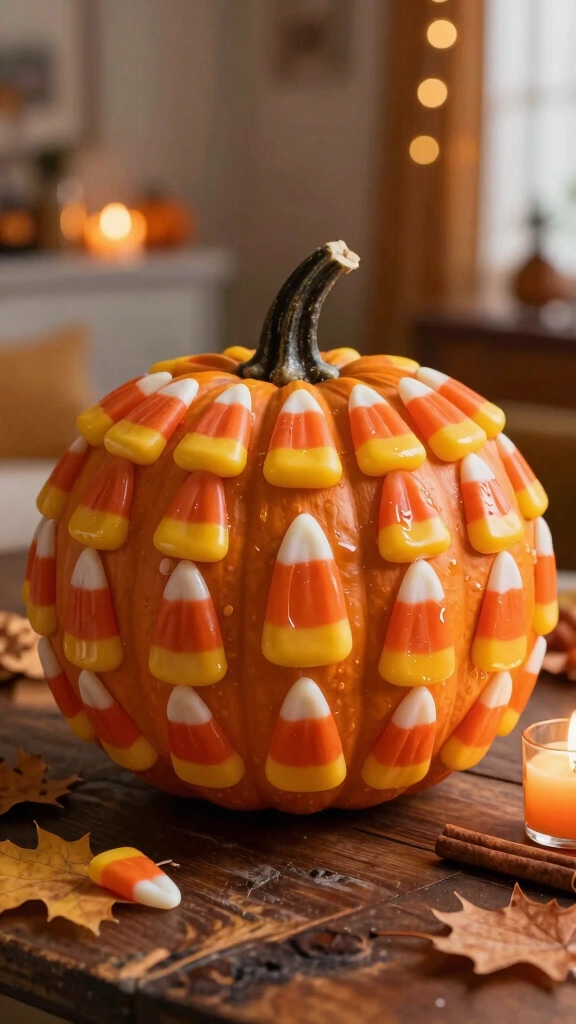 Real Candy Corn Mosaic