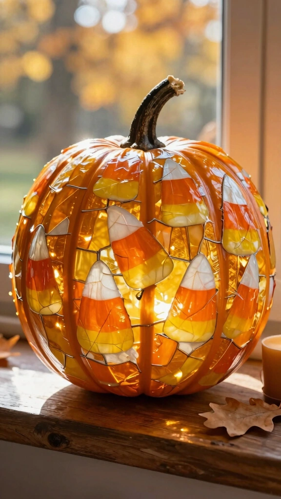 Decoupage Tissue Paper Gourd
