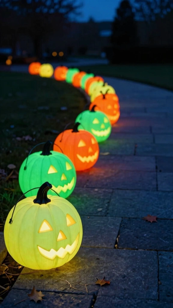 Glow-in-the-Dark Pathway Markers
