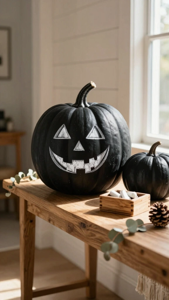 Chalkboard Paint Pumpkins