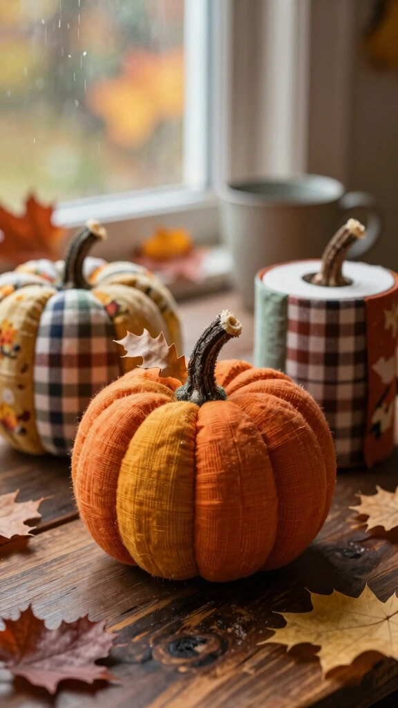 Toilet Paper Roll Pumpkin Crafts