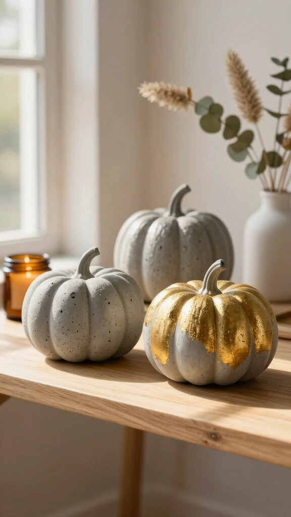 Concrete Mini Pumpkins