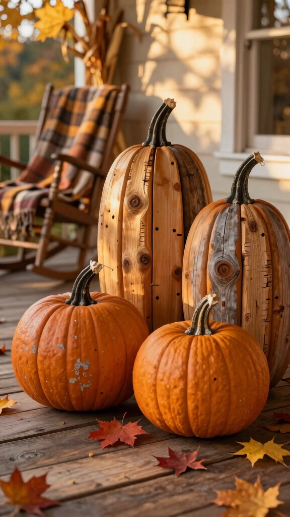 Reclaimed Pallet Wood Pumpkins