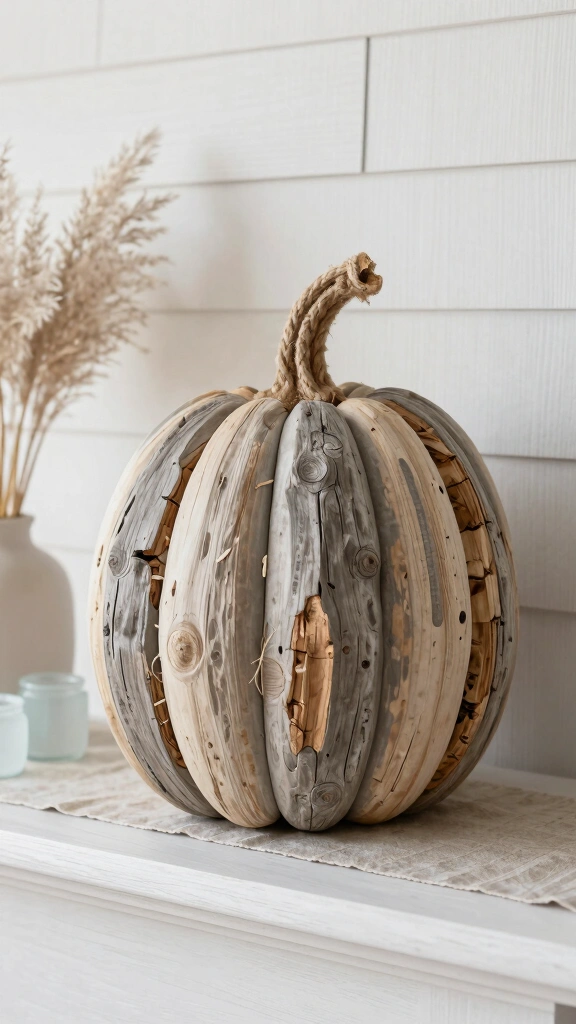 Coastal Driftwood Pumpkins