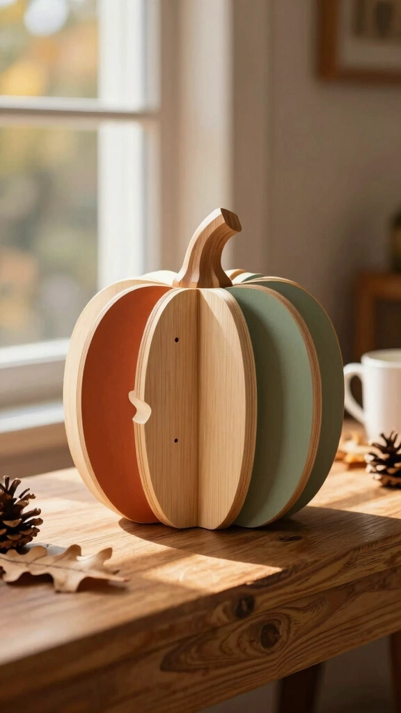 3D Interlocking Birch Pumpkins