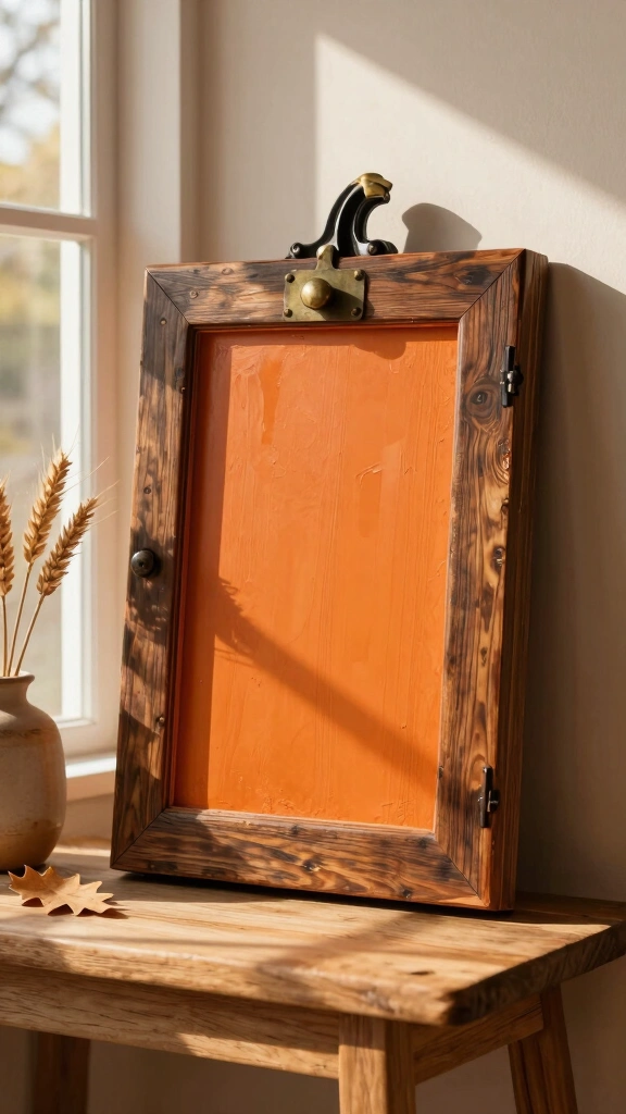 Upcycled Cabinet Door Pumpkins