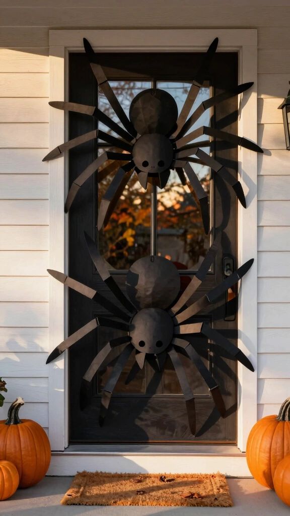 Giant Construction Paper Spiders