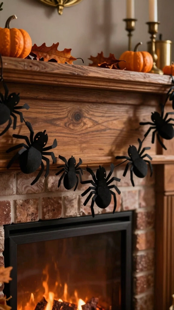 Cut-Out Paper Spider Garlands