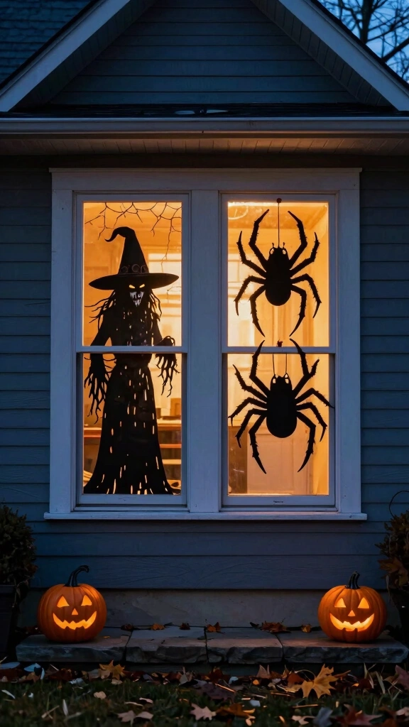 Creepy Window Silhouettes
