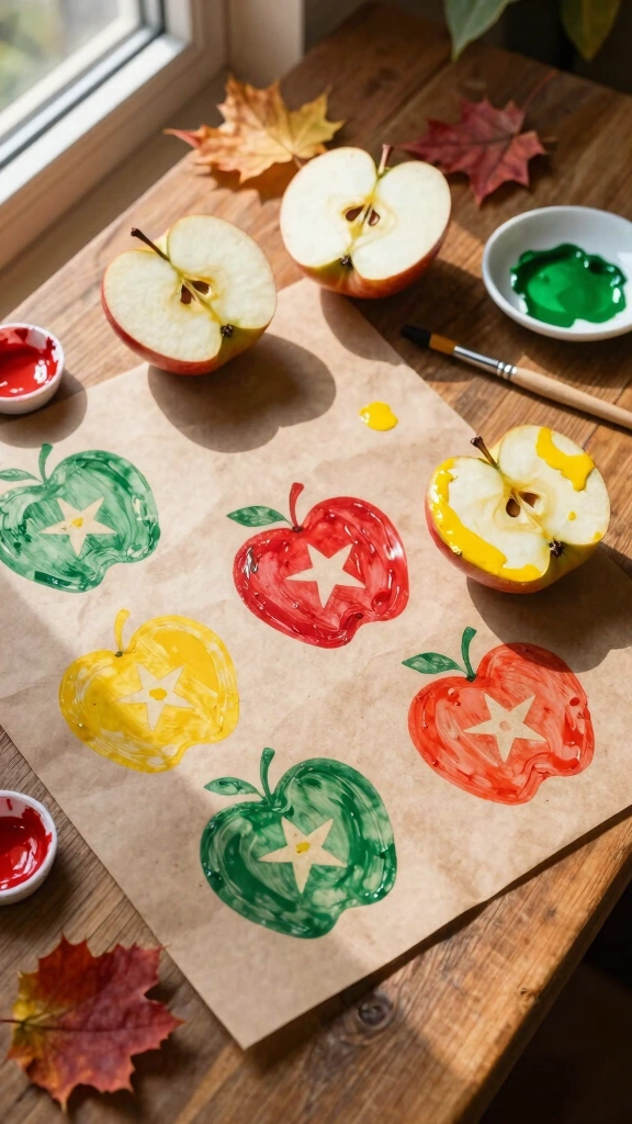 Apple Stamp Art