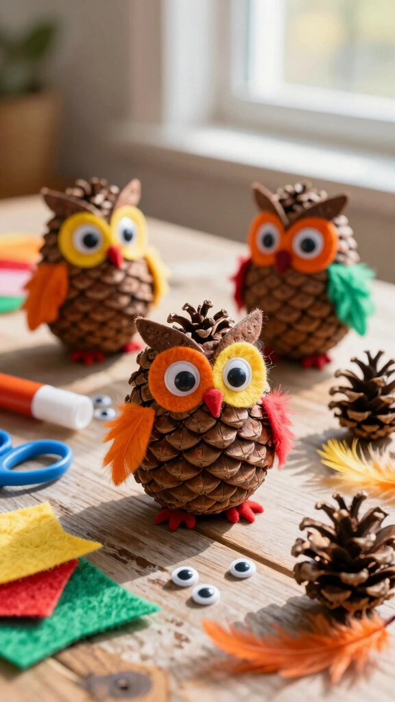 Pinecone Owls