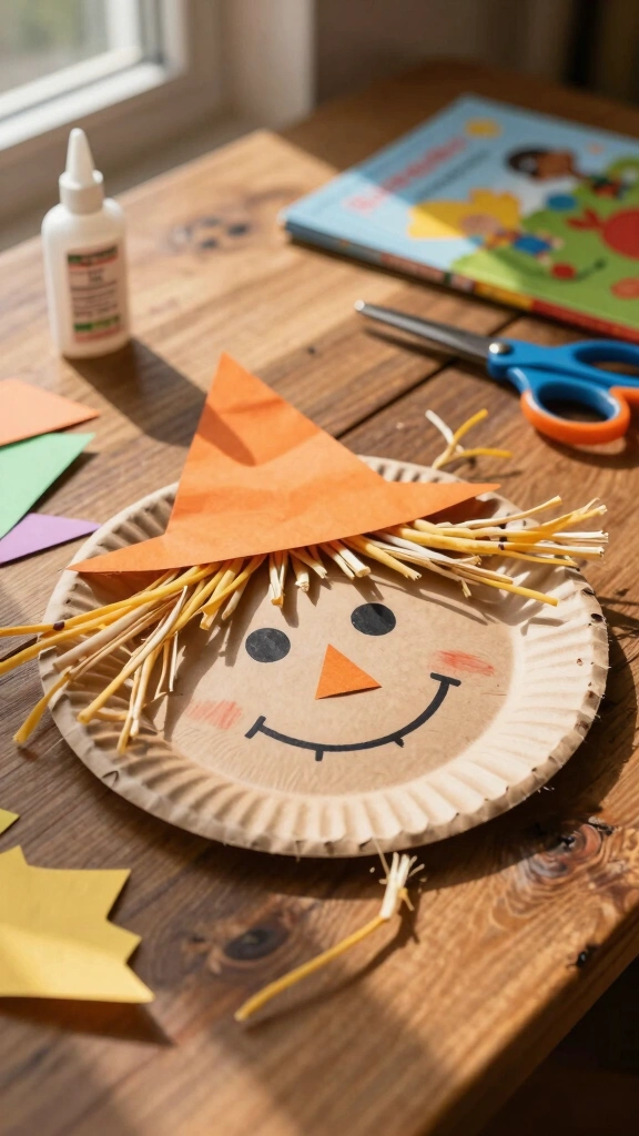 Paper Plate Scarecrows