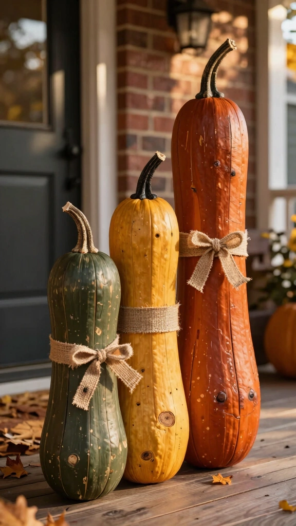 Tall and Skinny Pallet Pumpkin Trio