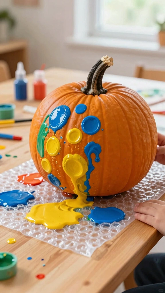 Bubble Wrap Roll Pumpkin